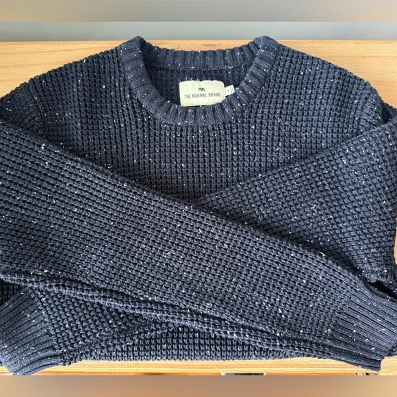 NWOT The Normal Brand Seawool Nep Crew Navy. Size M. Never worn. - Picture 5 of 10